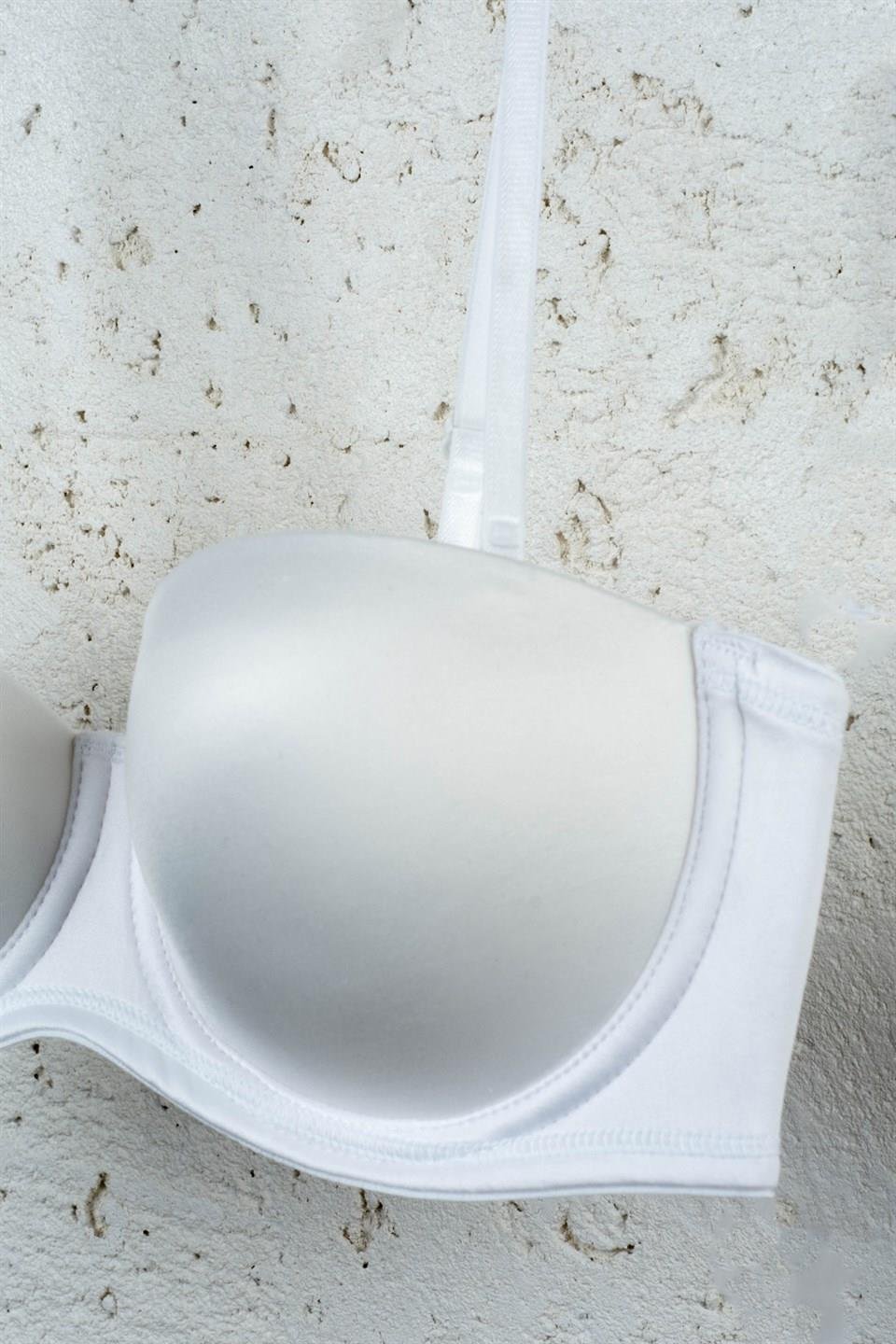 Lejardin Kadın Destekli Straplez Sütyen Basic Cup Push Up 7030