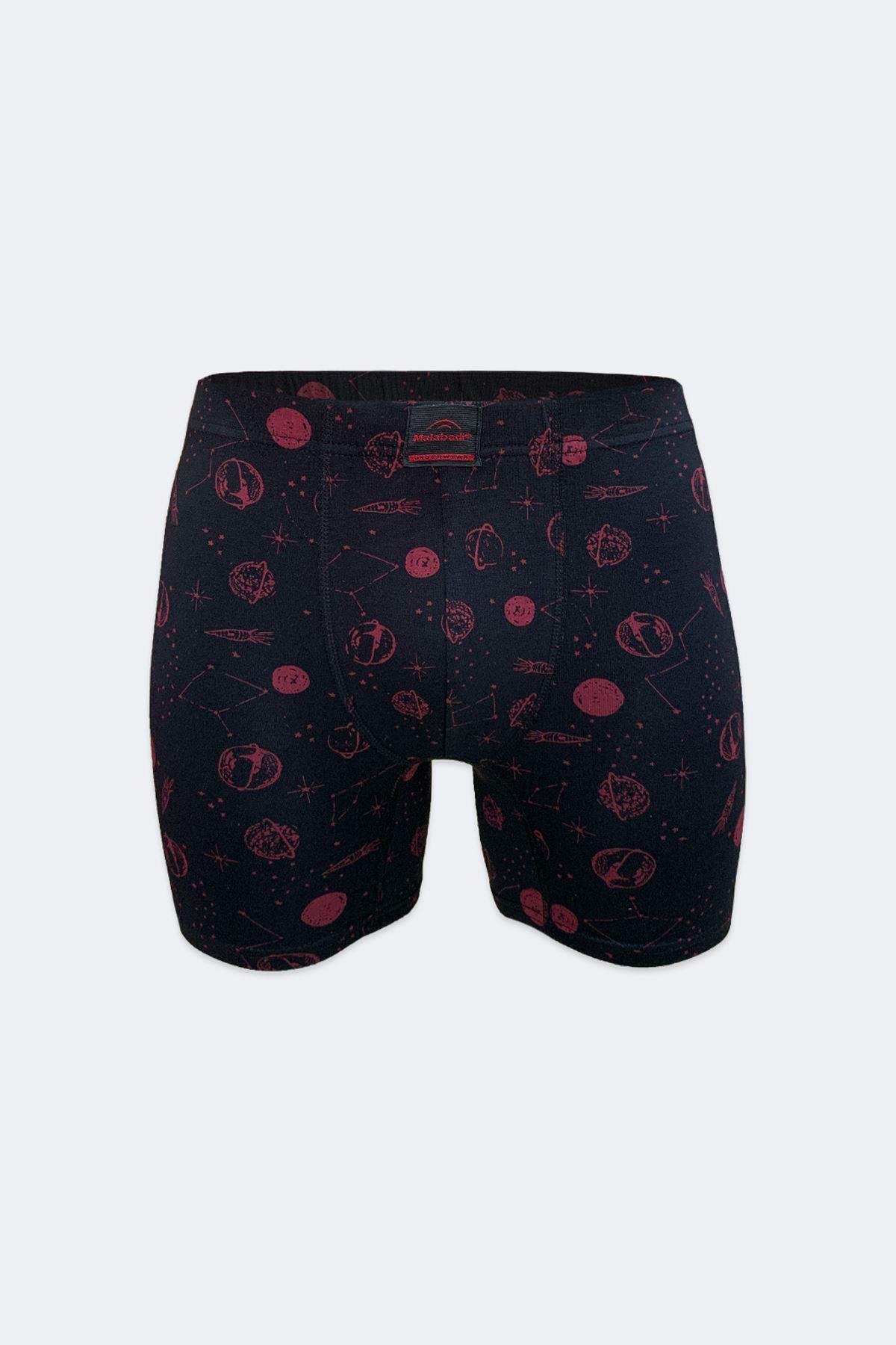Malabadi Erkek Desenli Modal Uzun Boxer