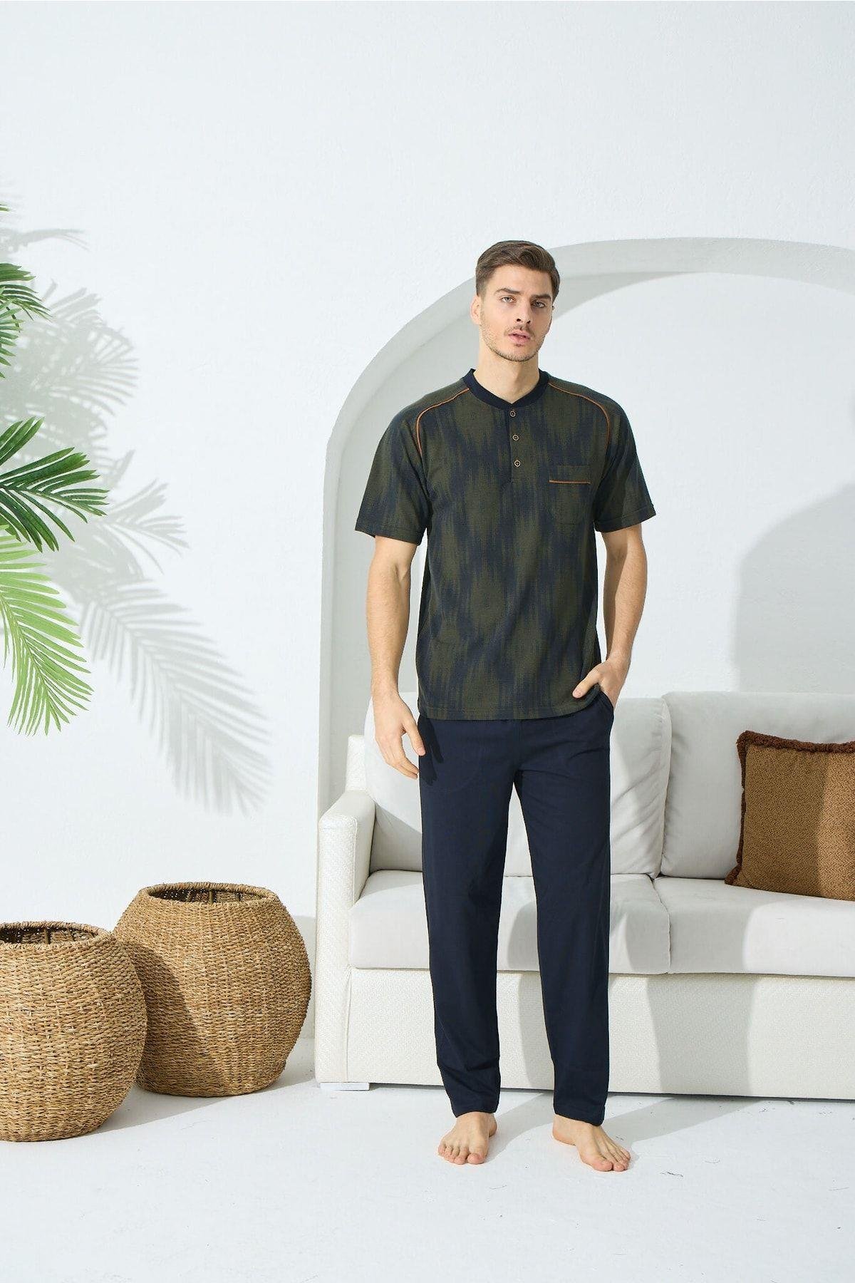 Midi Yaka Pijama Takım