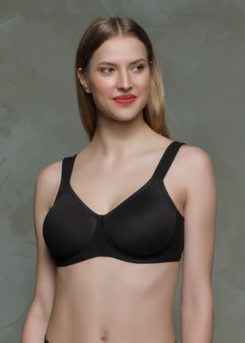 MOONLİGHT 2177 Siyah Cotton (PAMUKLU) Minimizer Toparlayıcı Sütyen