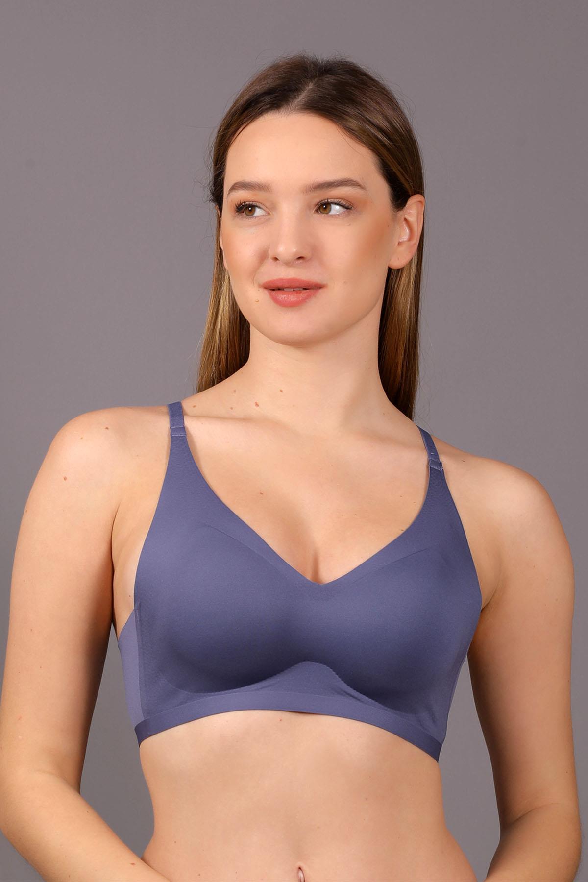 New Bra Desteksiz Lazer Kesim Dikişsiz Sütyen - 6120