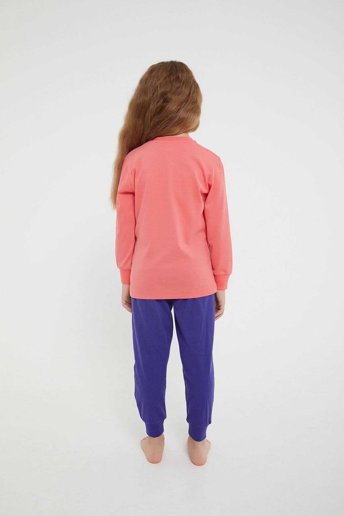 Rolypoly Cattitude Pembe Kız Çocuk Uzun Kol Pijama Takım