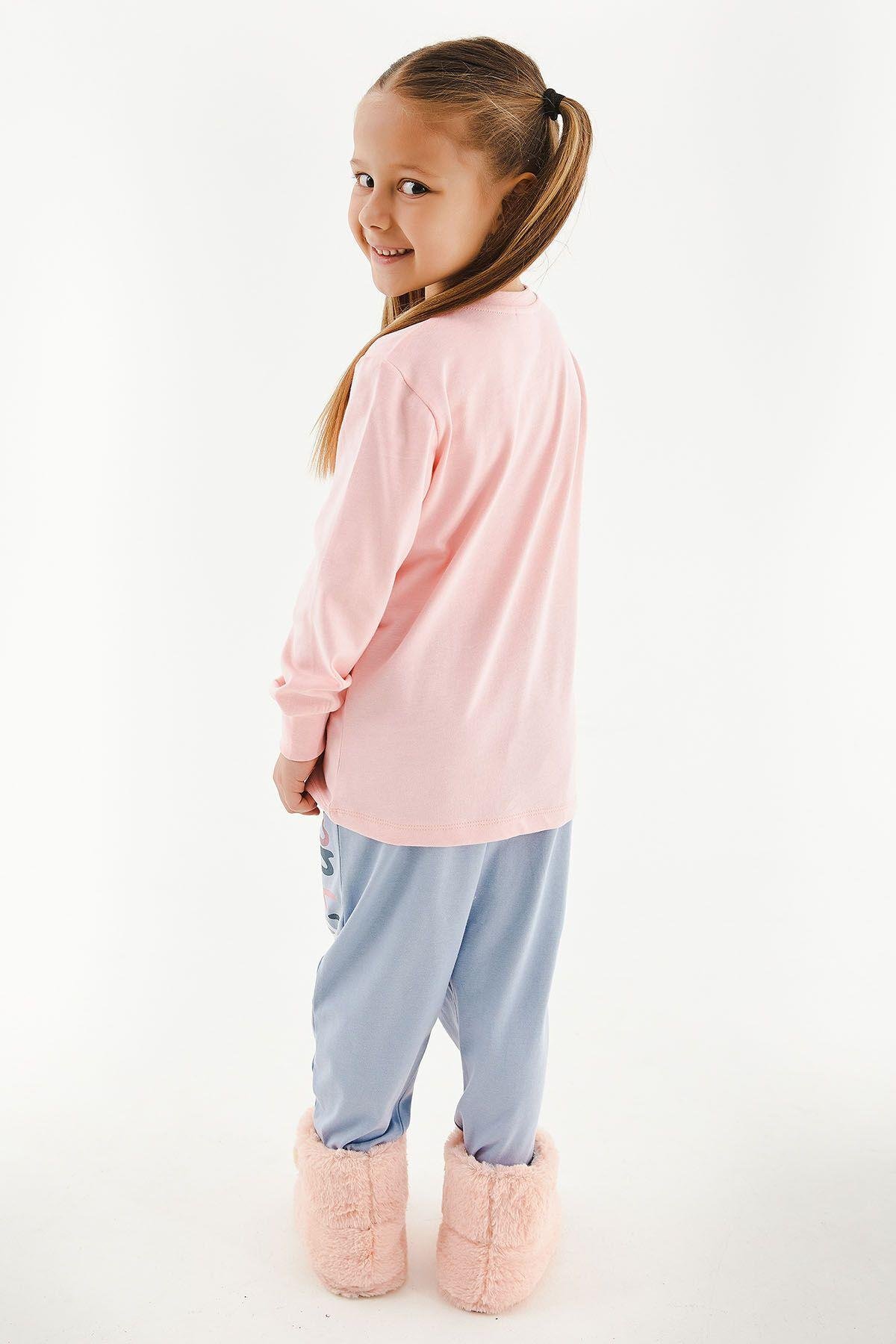 Rolypoly Cattitude Pembe Kız Çocuk Uzun Kol Pijama Takım