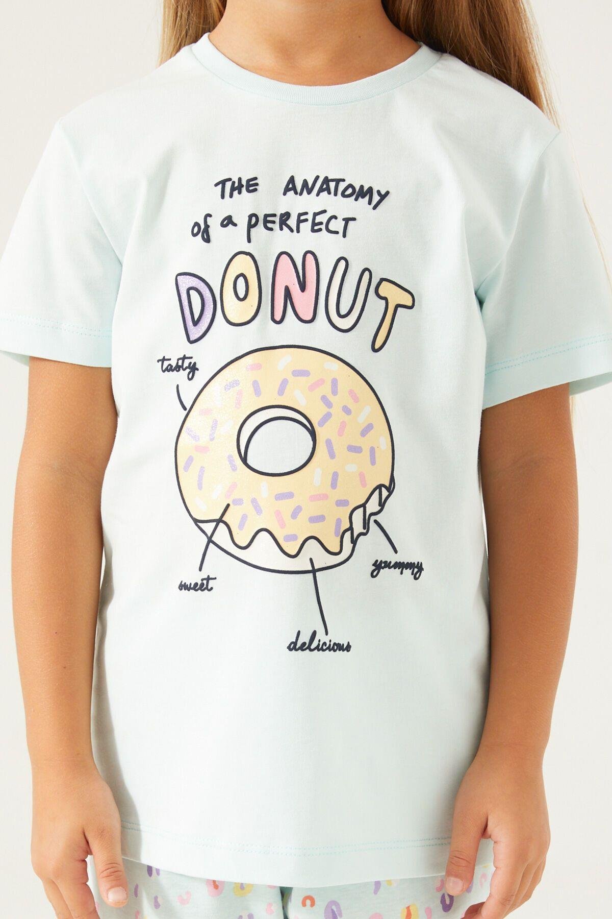 Rolypoly Donut Bej Kız Çocuk Kapri Takım