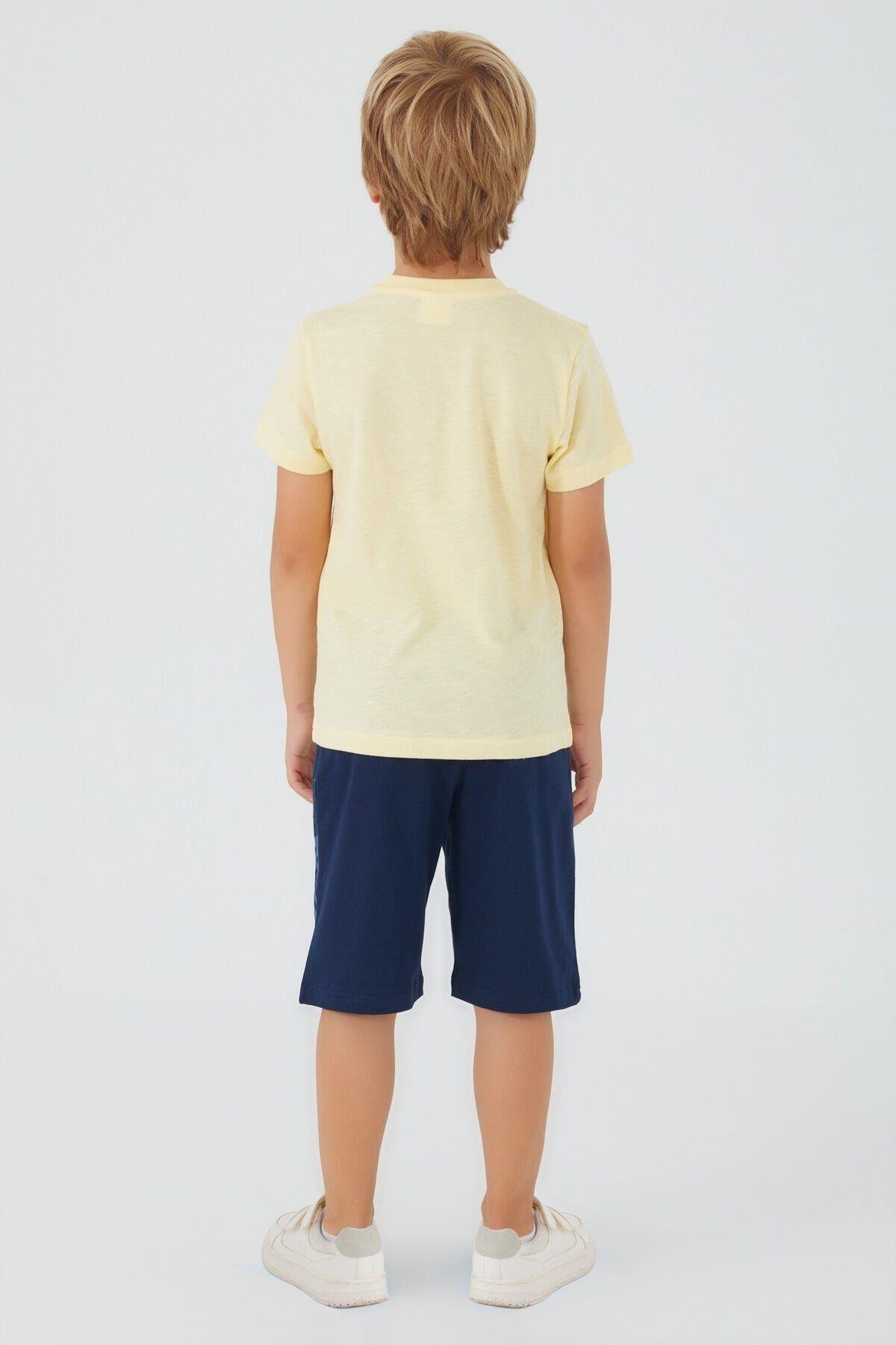 Rolypoly Erkek Çocuk Sarı Bermuda Takım