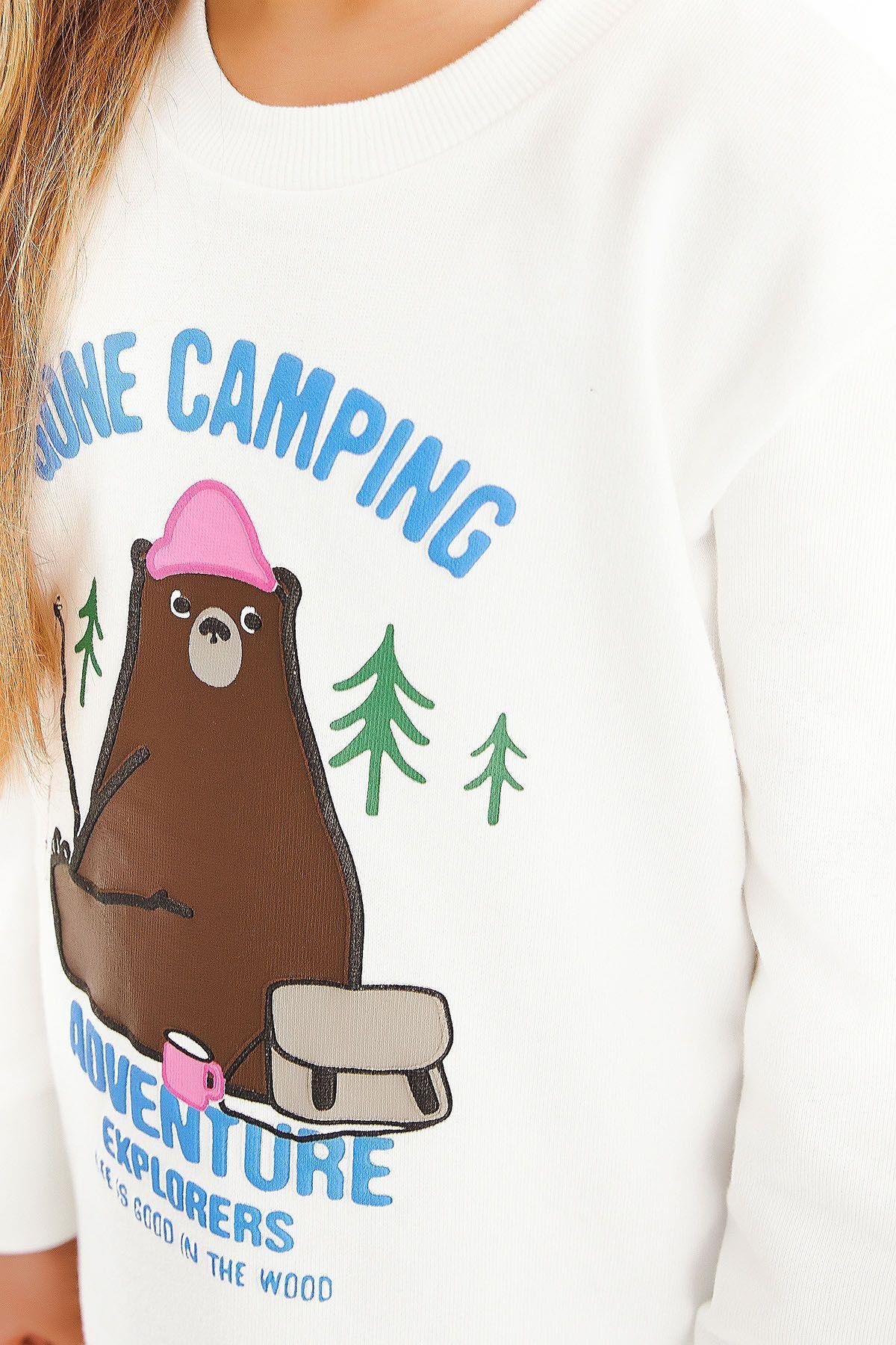 Rolypoly Gone Camping Pembe Kız Çocuk Eşofman Takım