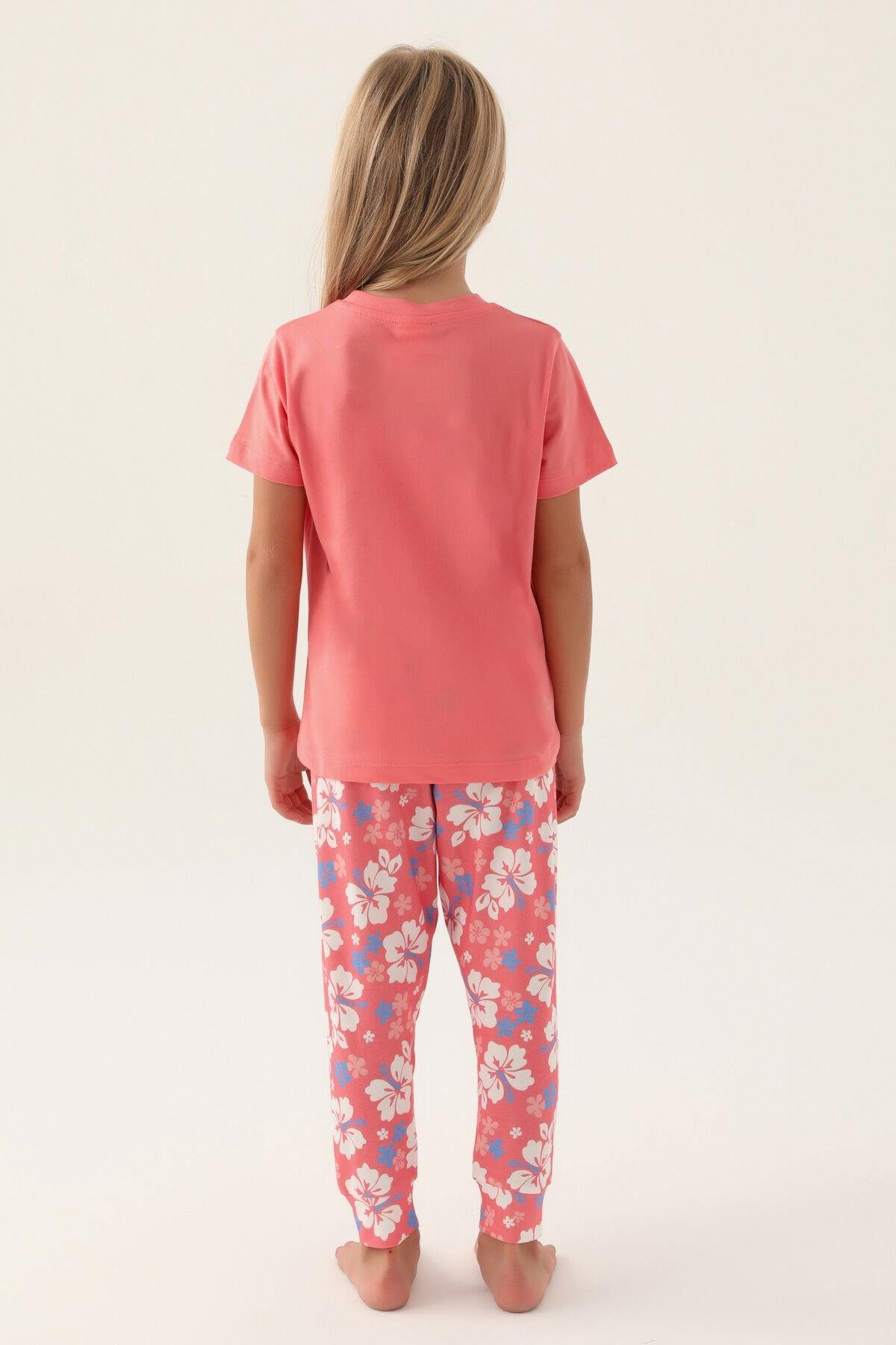 Rolypoly Kız Çocuk Çiçekli Pijama Takımı