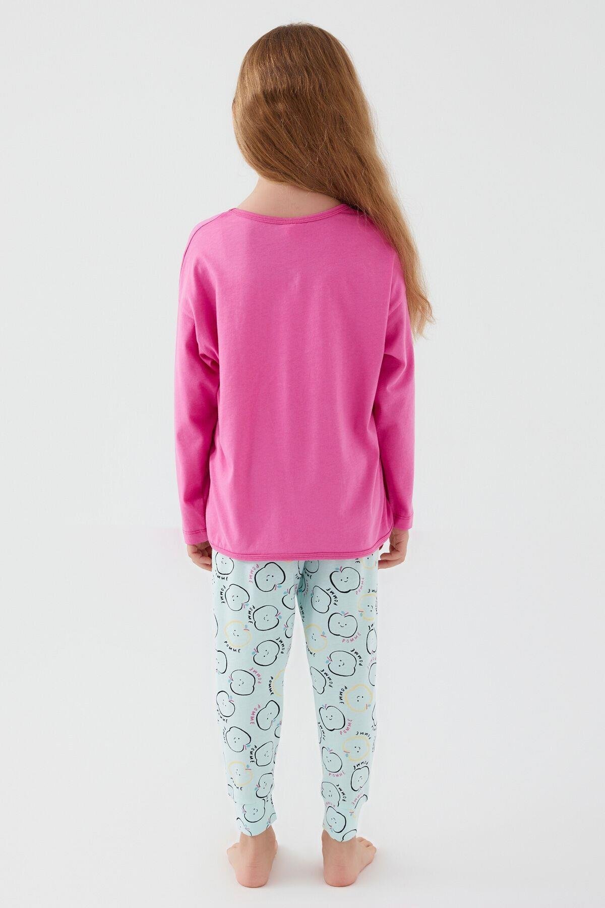 Rolypoly Pomme Applepembe Kız Çocuk Uzun Kol Pijama Takım