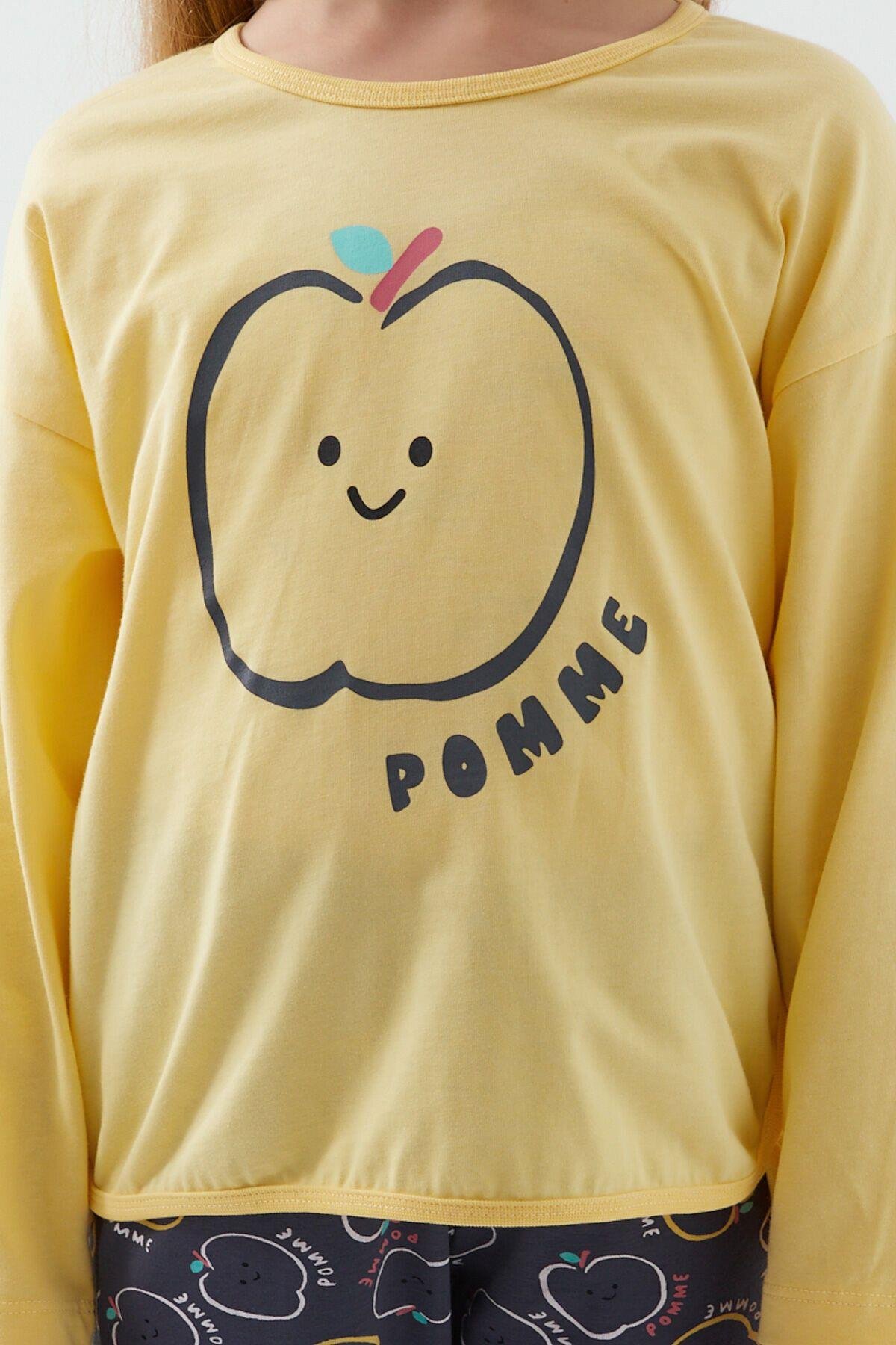 Rolypoly Pomme Applepembe Kız Çocuk Uzun Kol Pijama Takım