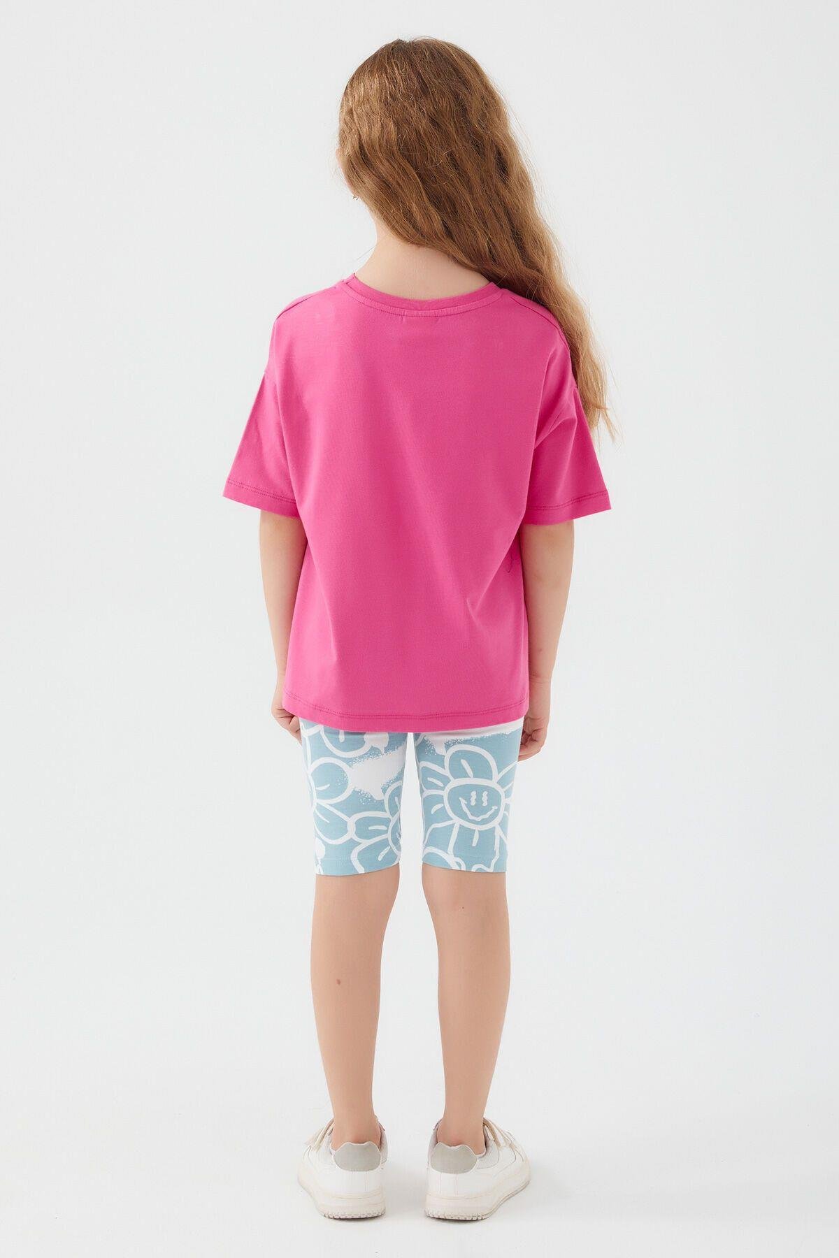 Rolypoly Summer Krem Kız Çocuk Bermuda Takım