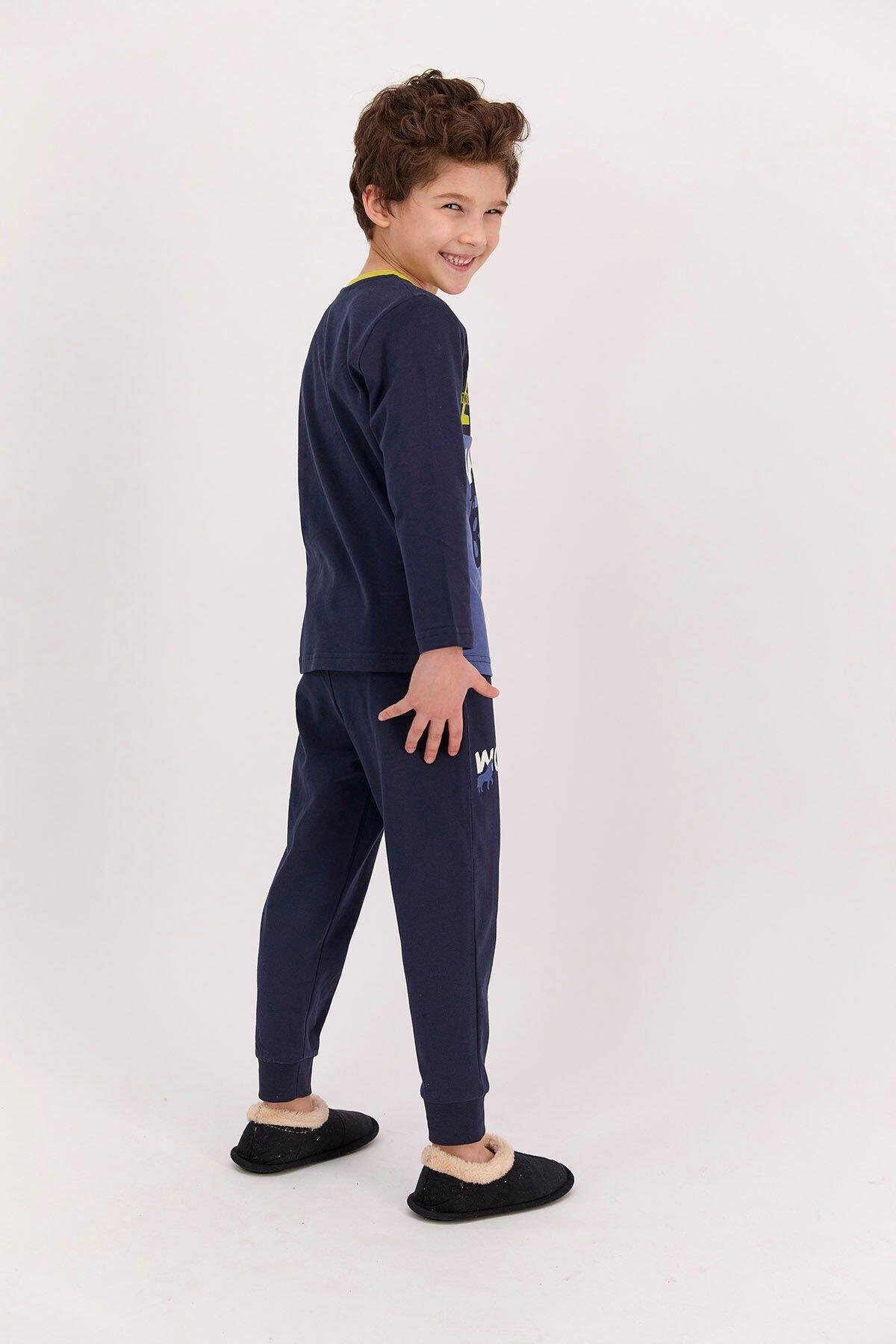 Rolypoly The Lost Eagle Lacivert Erkek Çocuk Pijama Takımı