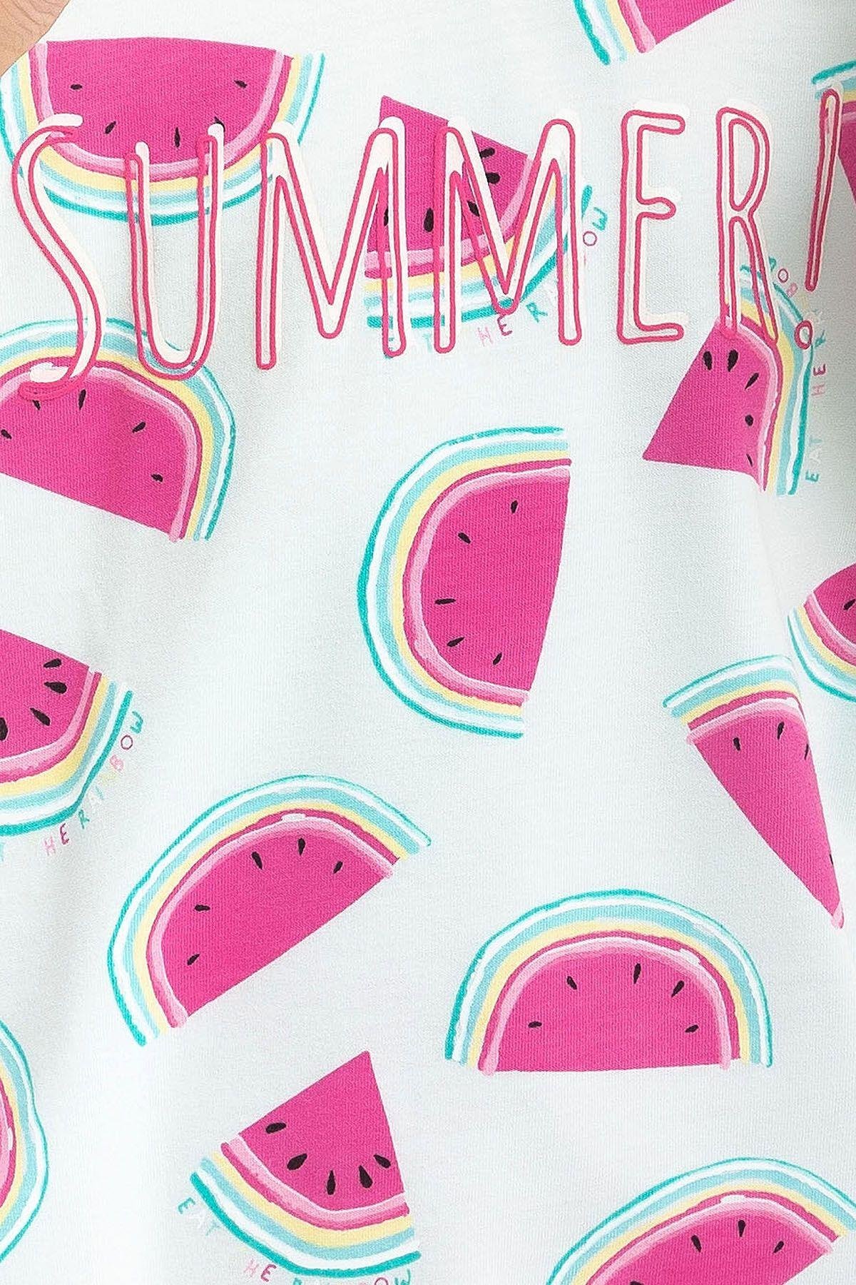 Rolypoly Watermelan Nil Mavisi Kız Çocuk Kapri Takım