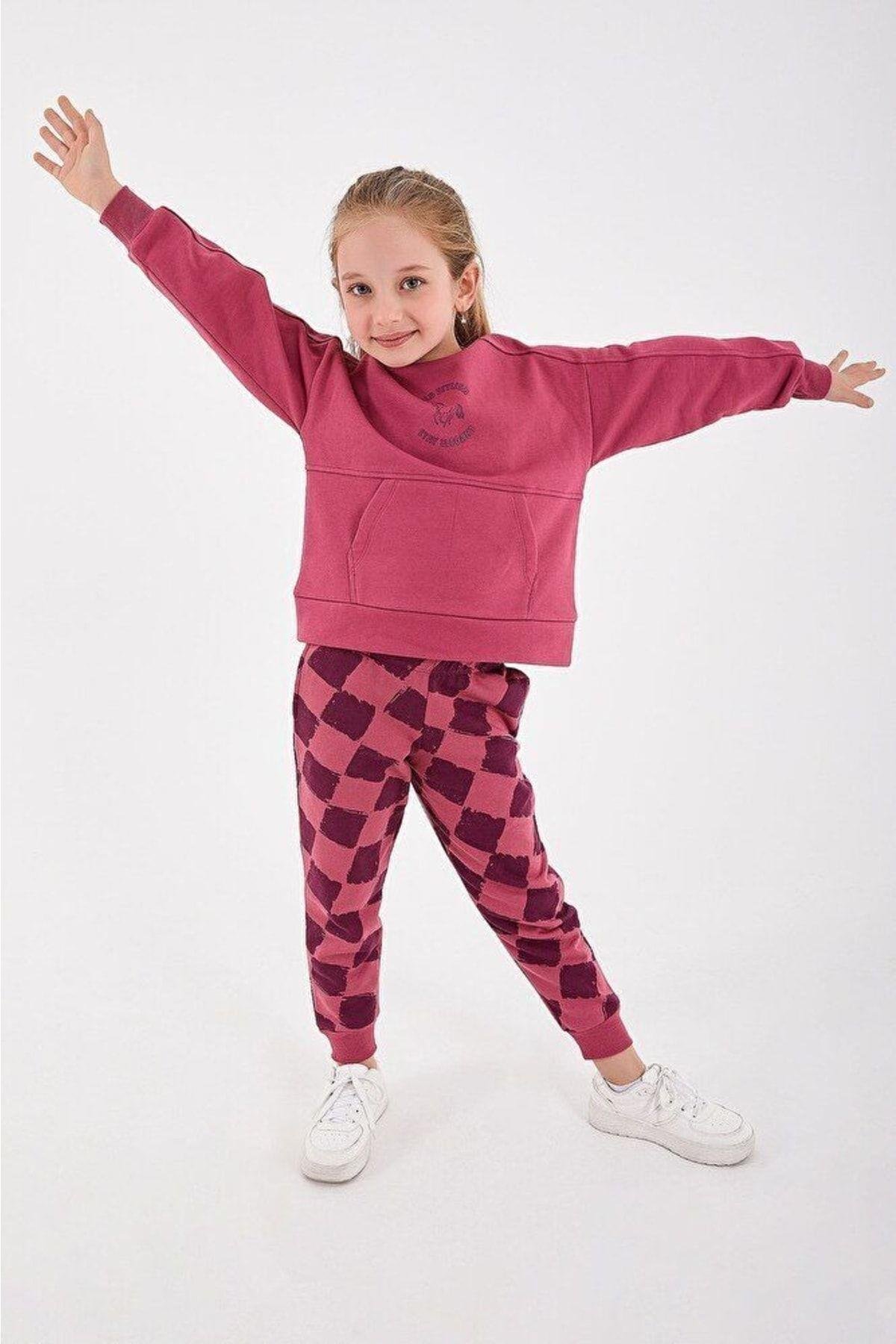 Rolypoly Wild Stylish Camel Kız Çocuk Eşofman Takım