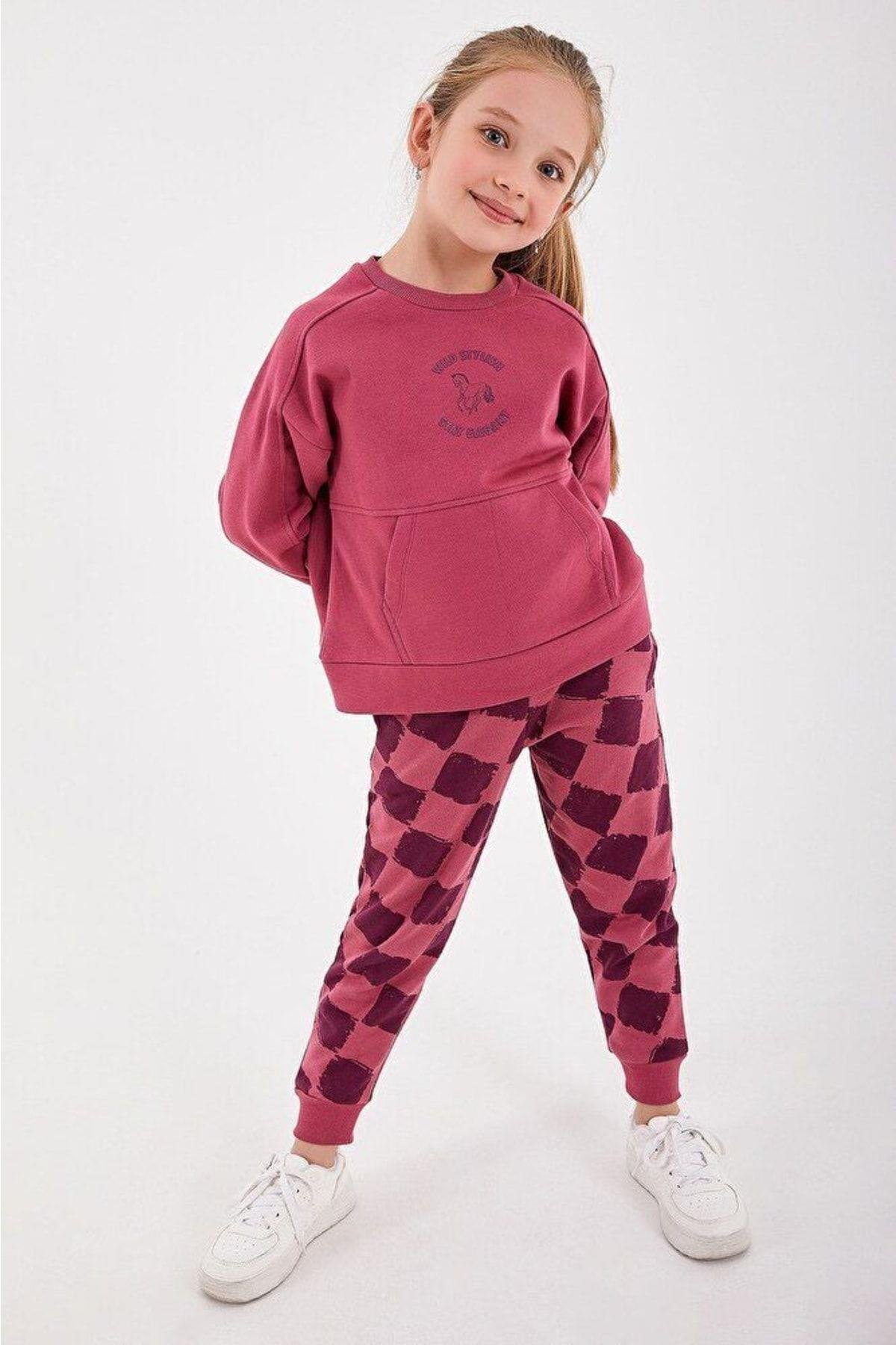 Rolypoly Wild Stylish Camel Kız Çocuk Eşofman Takım