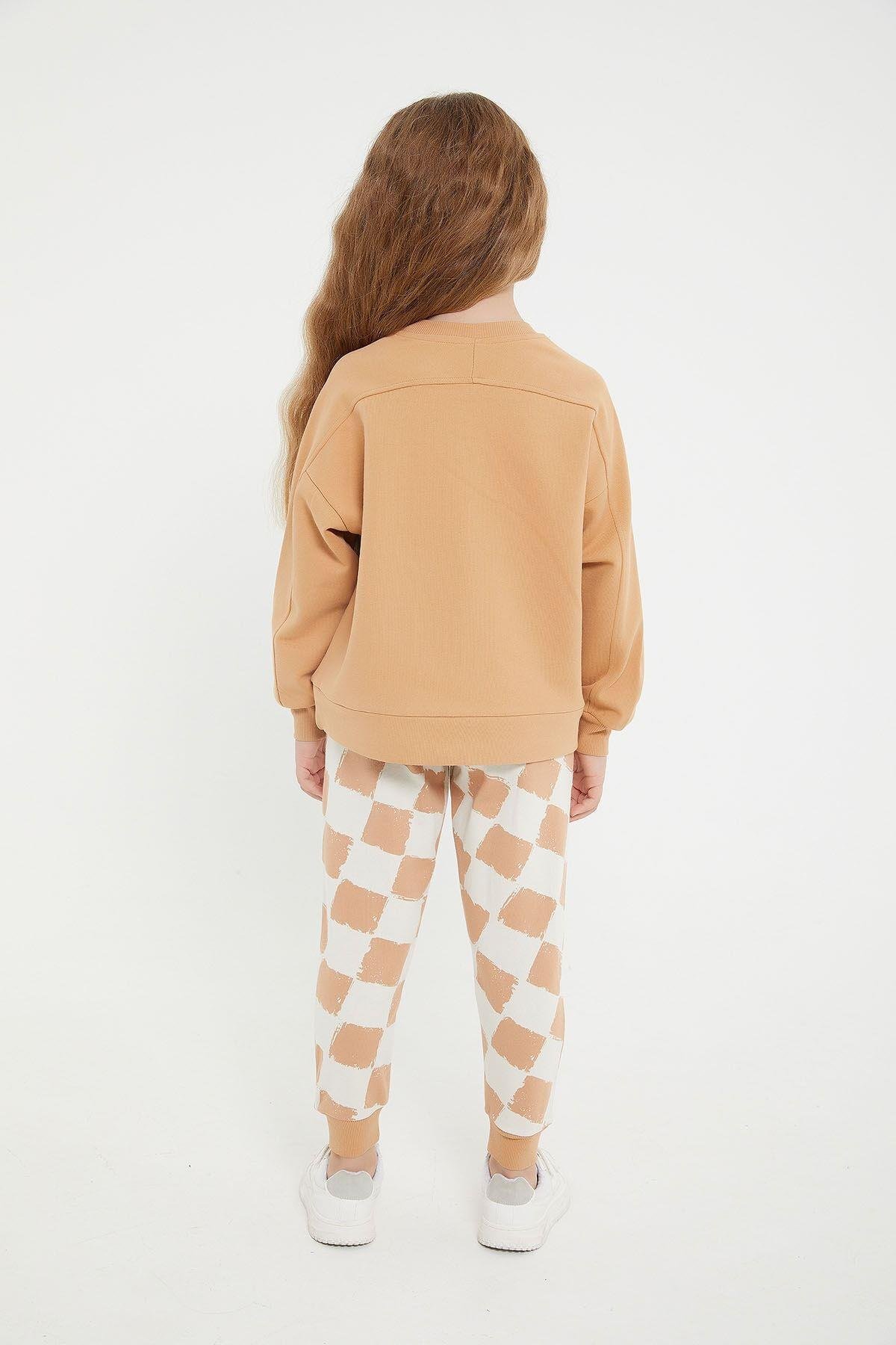 Rolypoly Wild Stylish Camel Kız Çocuk Eşofman Takım
