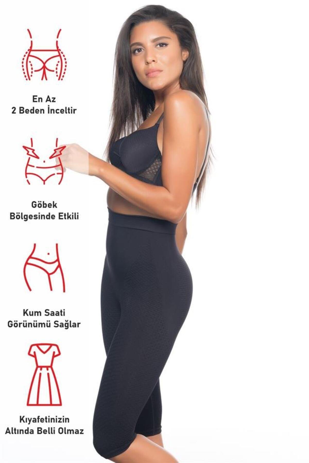 Siyah Emay 2040 Anti Selülit Boxer Korse