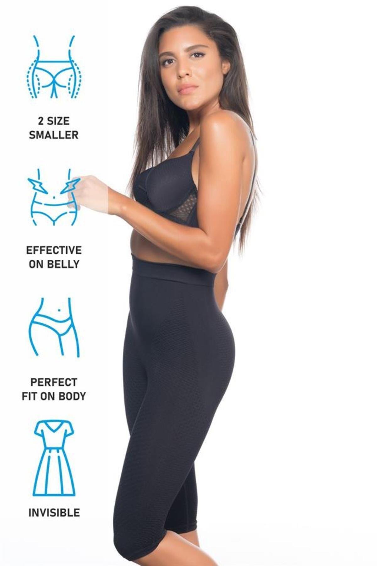 Siyah Emay 2040 Anti Selülit Boxer Korse