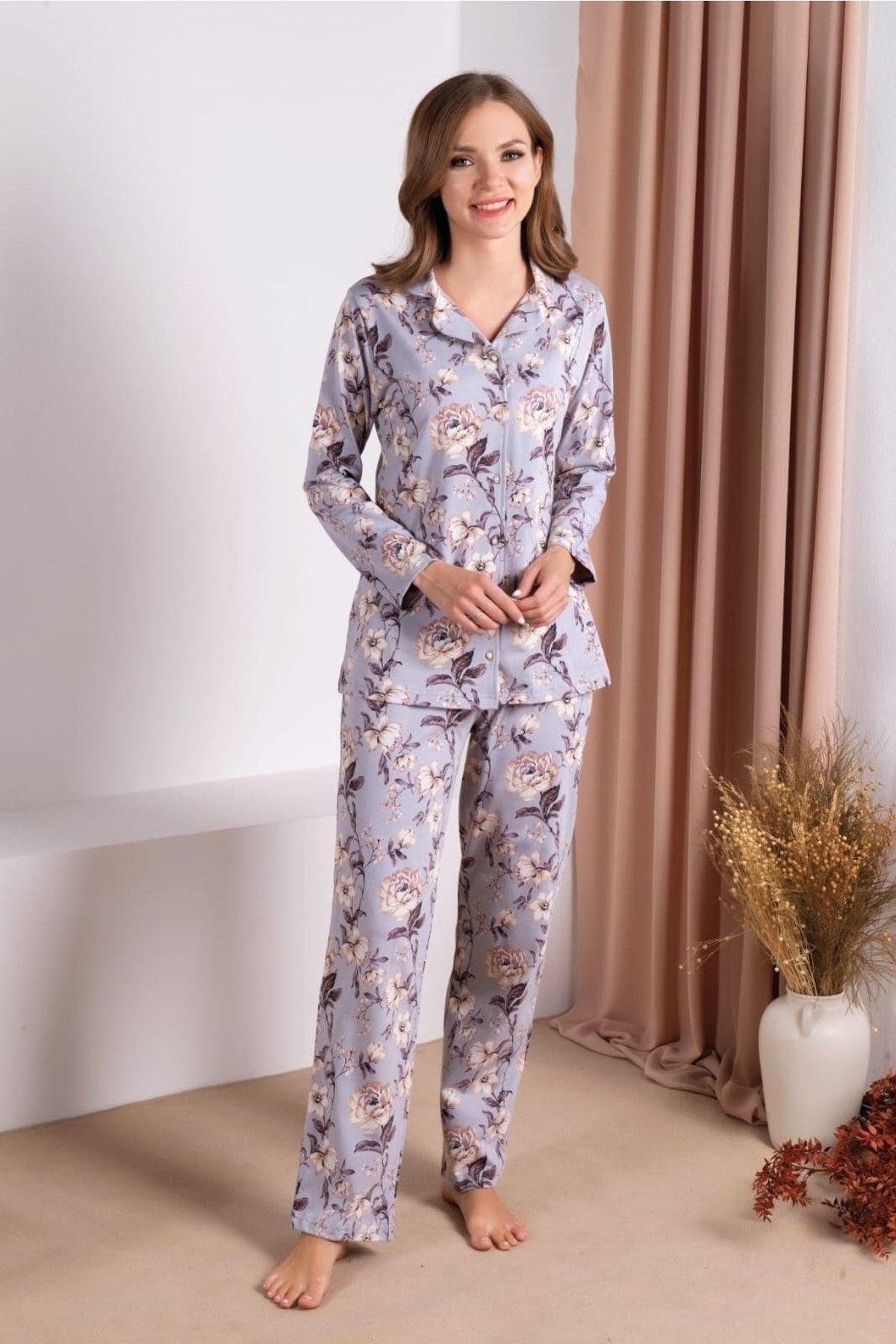 Uzun Kol Mevsimlik Kadın Pijama Takım