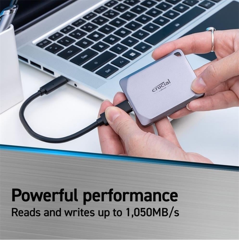 Crucial 1TB CT1000X9SSD9 1050MB-1050MB X9 Serisi Portable Taşınabilir Harici Ssd