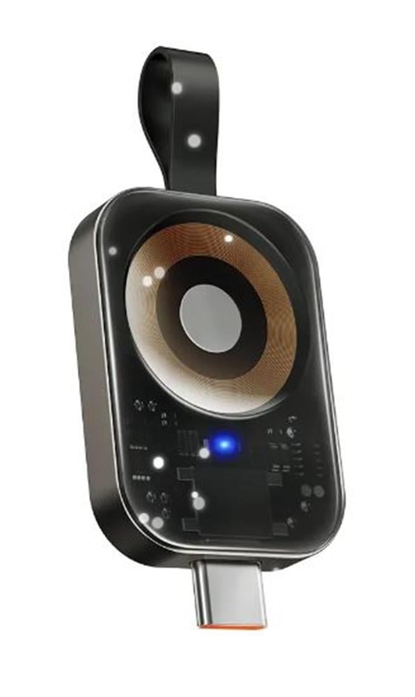 MCDODO CH-2062 3.5W Apple Watch İçin Type-C Girişli Manyetik Kablosuz Şarj Aleti - Siyah