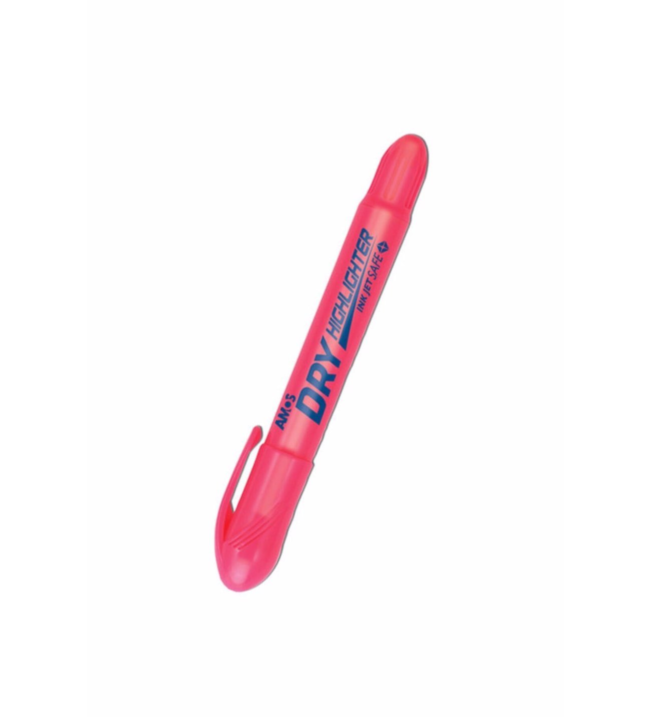 Amos Dry Highlighter Kuru Fosforlu Kalem Neon Pembe