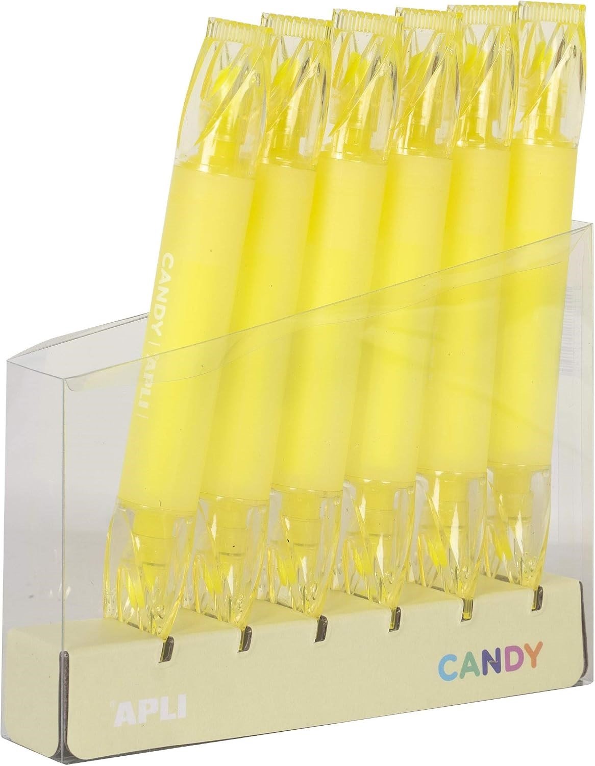 APLI Candy Çift Uçlu Fosforlu Sarı Kalem