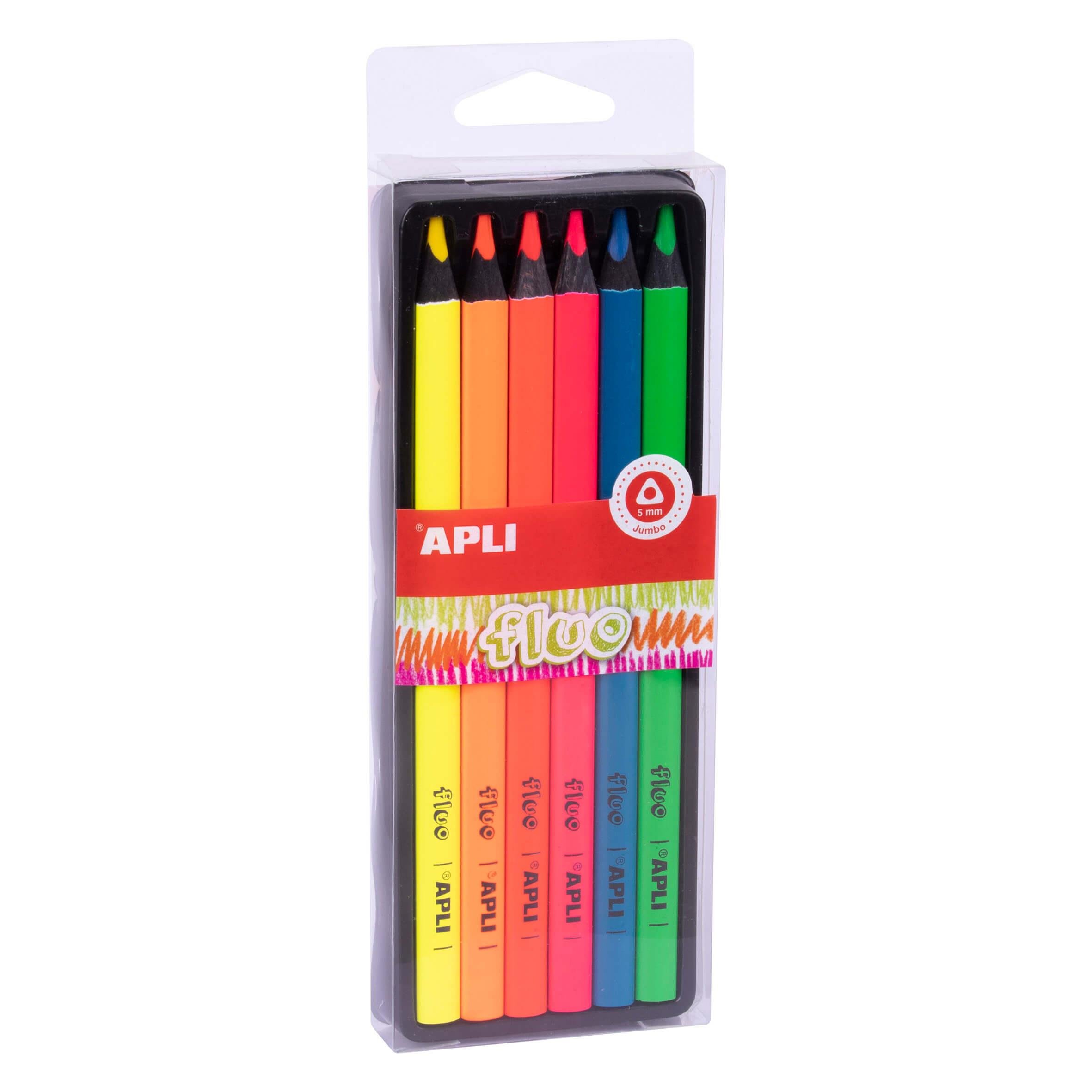 Apli Neon Renkler Jumbo Kalem Seti