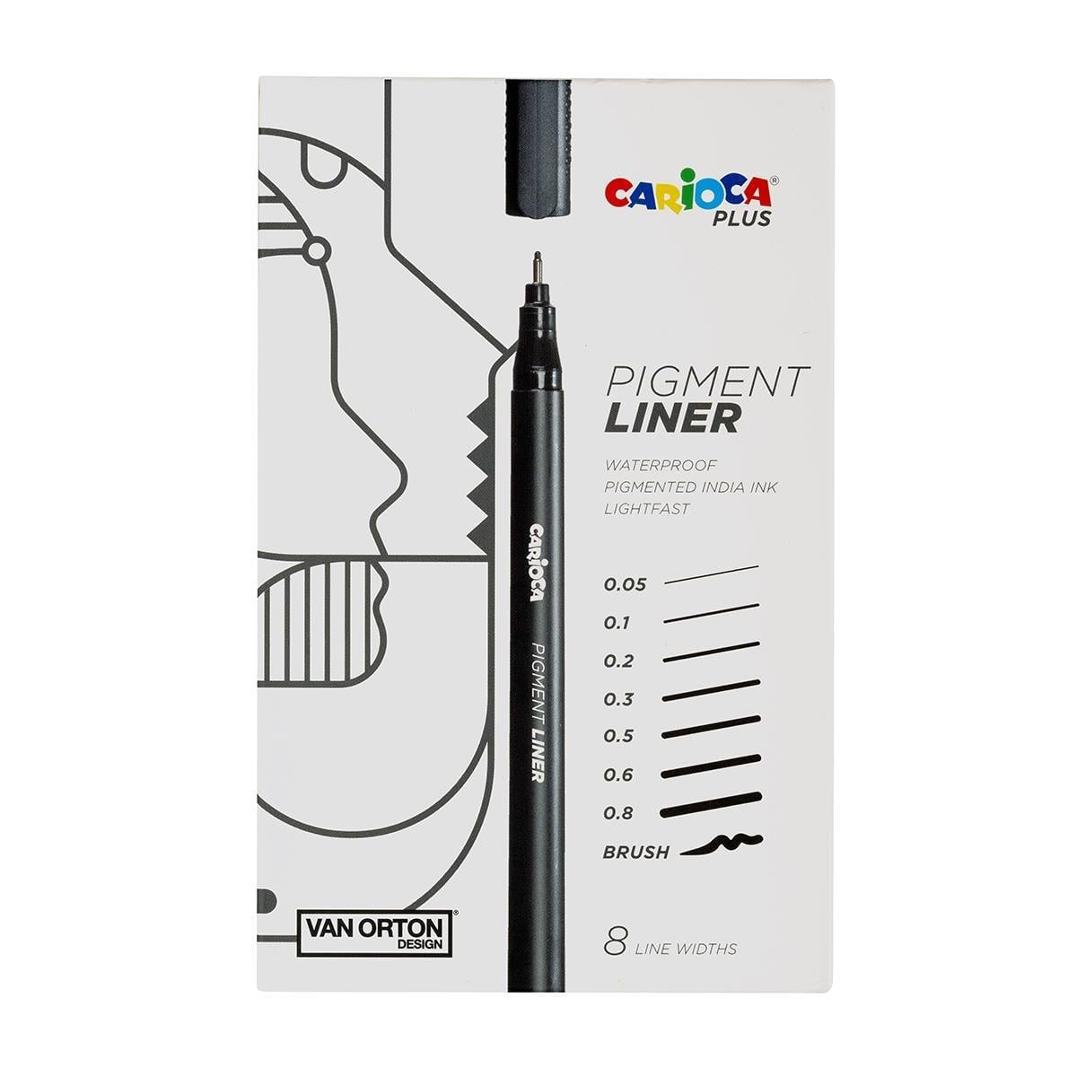 Carioca Plus Pigmet 8'li Fineliner & Çizim Kalem Seti