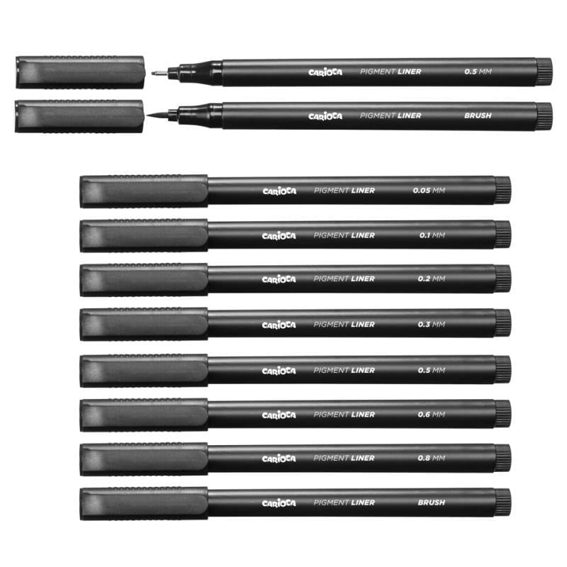 Carioca Plus Pigmet 8'li Fineliner & Çizim Kalem Seti