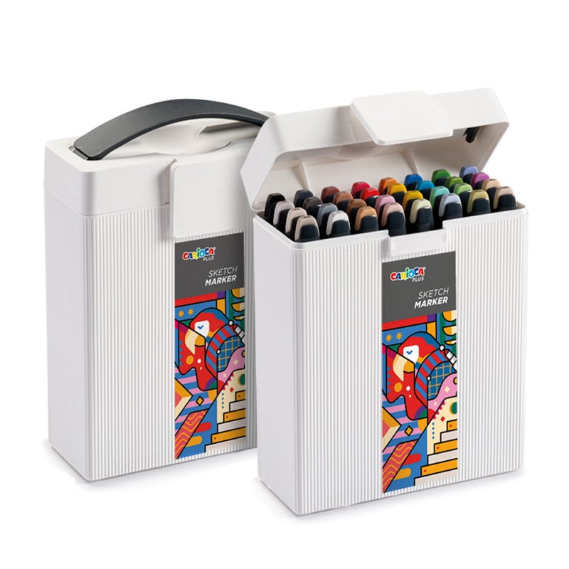 CARİOCA PLUS SKETCH MARKER ÇİFT TARAFLI ÇİZİM KALEMİ 32 RENK