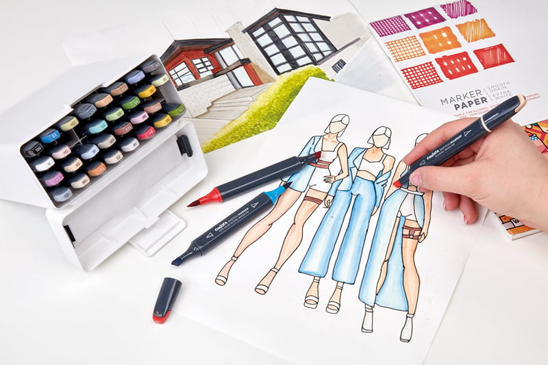 CARİOCA PLUS SKETCH MARKER ÇİFT TARAFLI ÇİZİM KALEMİ 32 RENK