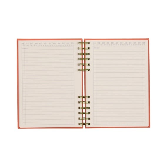DesignWorks Ink Standart Issue A5 Telli Defter - Army Green & Chili