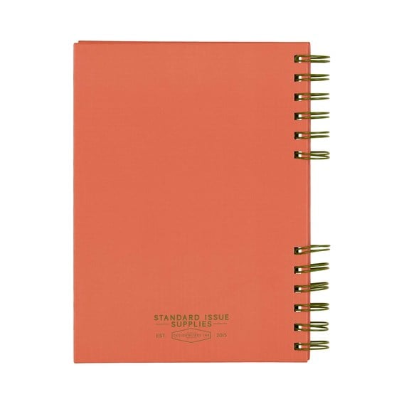 DesignWorks Ink Standart Issue A5 Telli Defter - Army Green & Chili