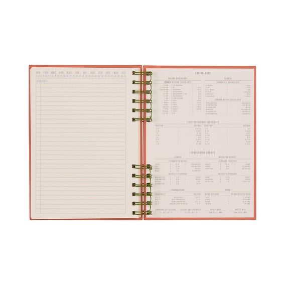 DesignWorks Ink Standart Issue A5 Telli Defter - Army Green & Chili