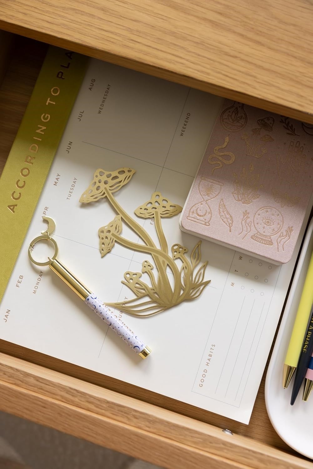DesignWorks Pirinç Kitap Ayracı Mushroom