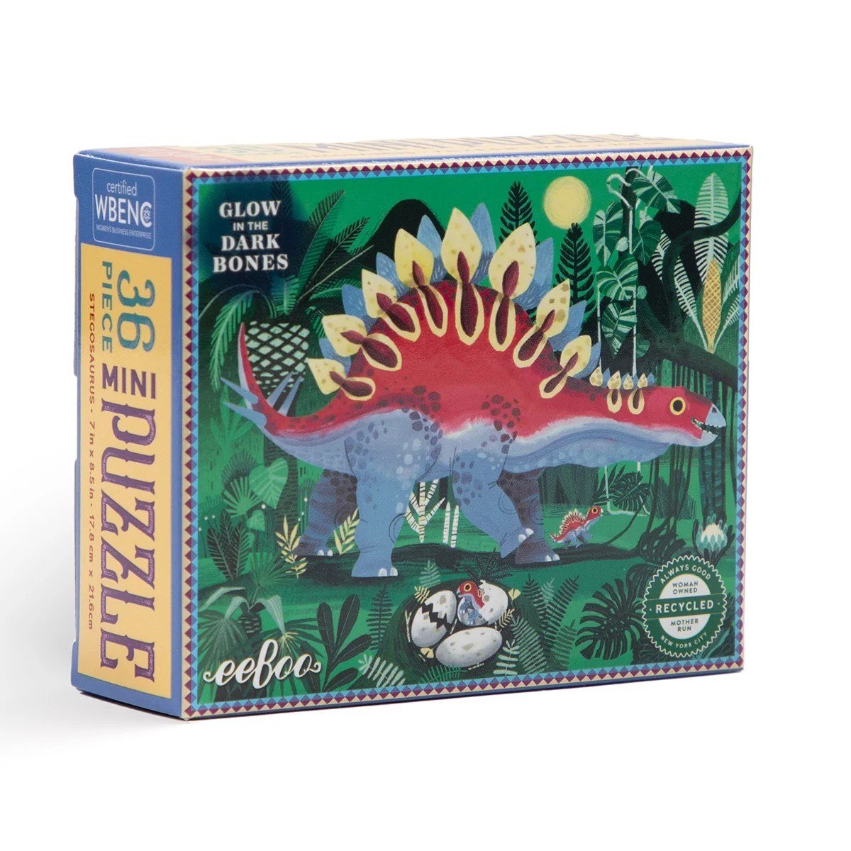 Eeboo Mini Yapboz 36 Parça - Stegosaurus