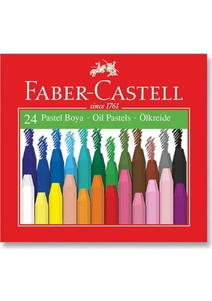 Faber-Castell 24'lü Pastel Boya Karton Kutu
