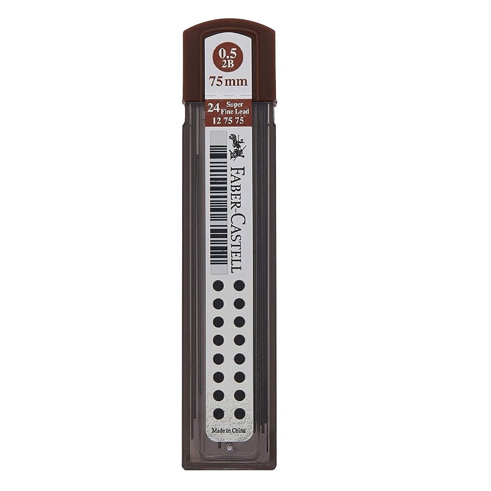Faber Castell Super Fine Min 2B, 0.5 (75mm)