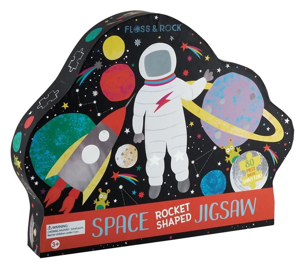 FLOSS & ROCK 80 Parça ‘'Roket'' Şekilli Yap – Boz/Space