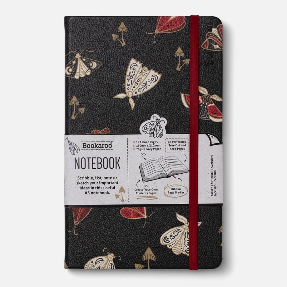 IF Bookaroo A5 Notebook Journal Çizgili Defter -Moths