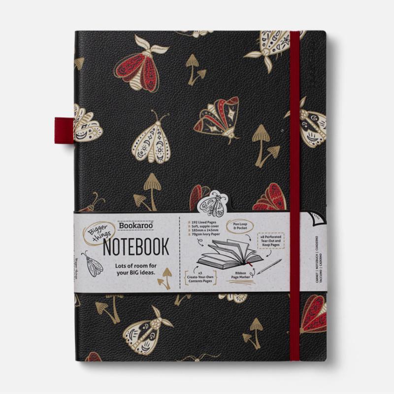 IF Bookaroo Bigger Things Notebook Journal Çizgili Defter - Dark Moth