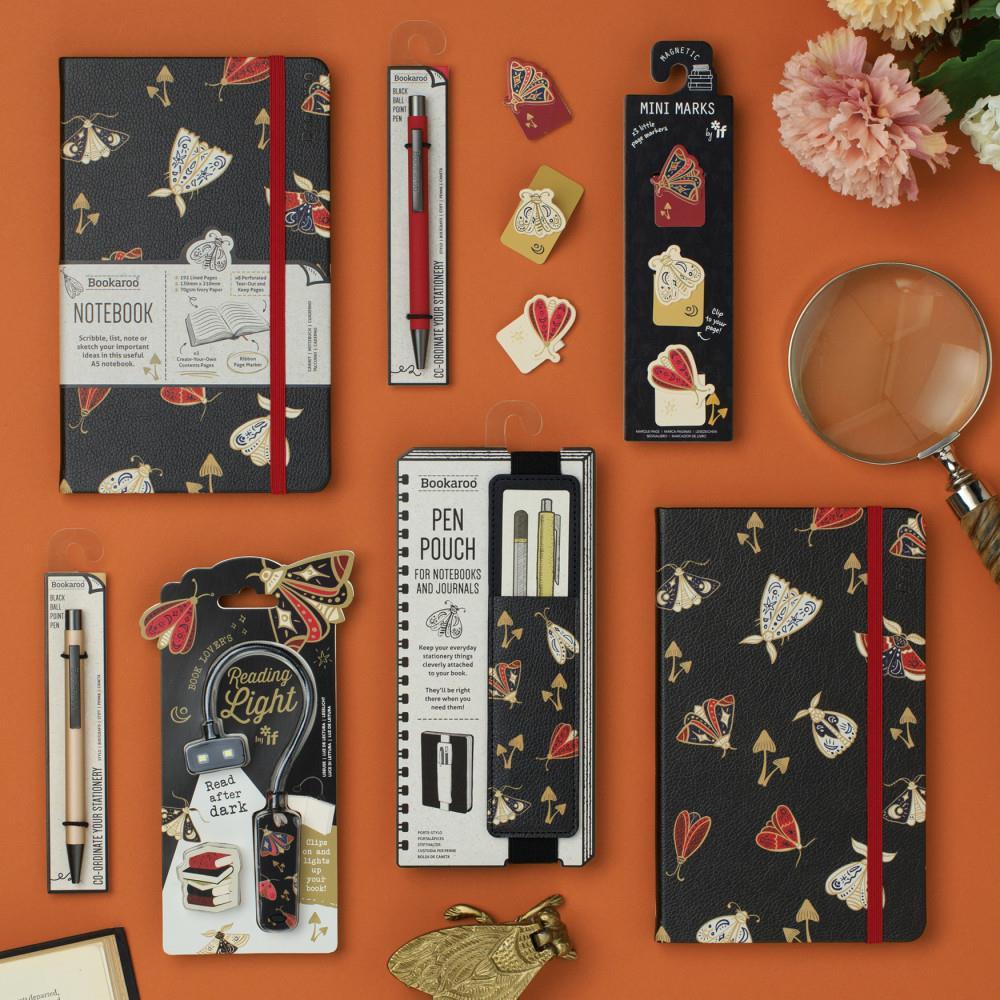 If Bookaroo Pen Pouch Lastikli Kalemlik Dark Moth
