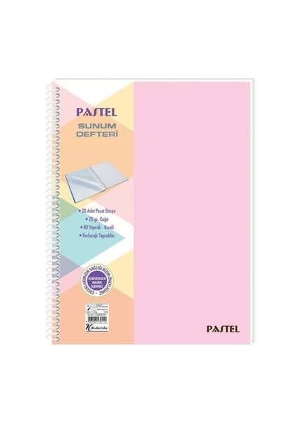 Keskin Color Kareli 80 Yaprak Spiralli Sunum Defteri Pembe