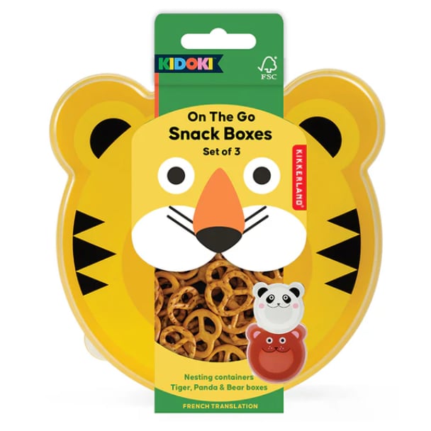 Kikkerland Kidoki Snack Boxes 3'lü Beslenme Kutusu