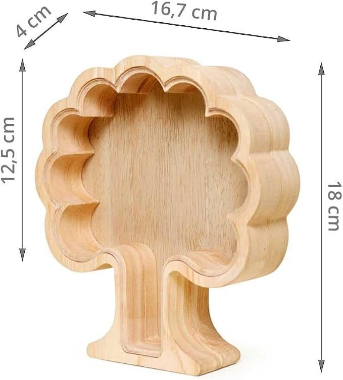 Kikkerland Money Tree Kumbara Ahşap