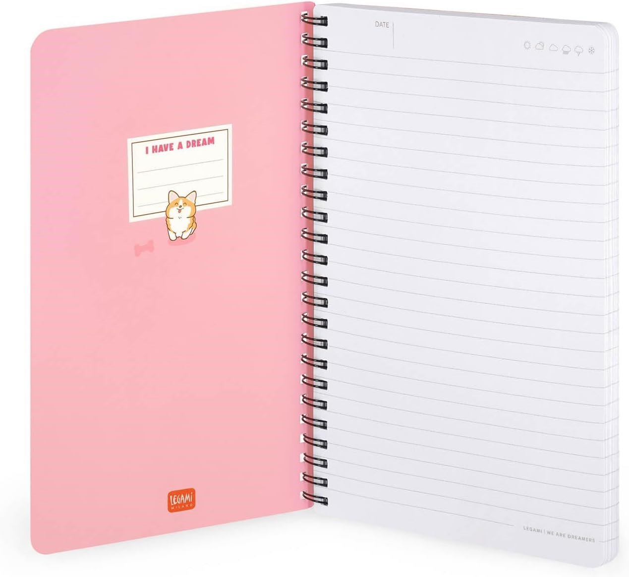 Legami Ajanda Spiral Çizgili Defter 