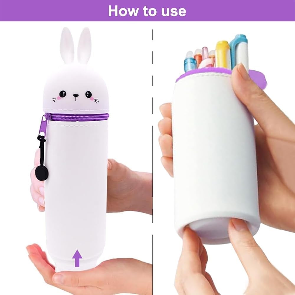 Legami Kawaii 2'si 1 Arada Yumuşak Silikon Kalem Kutusu