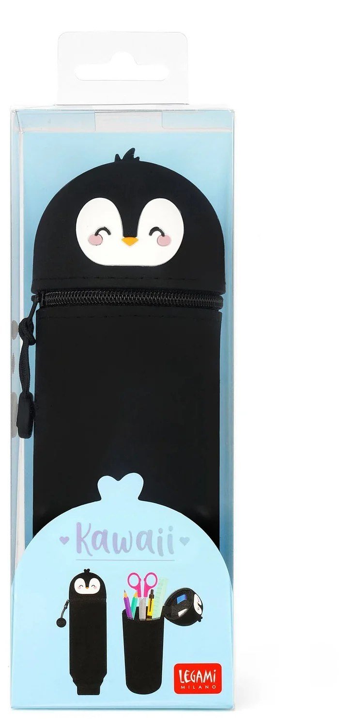 Legami Kawaii Penguin 2'si 1 Arada Silikon Kalem Kutusu