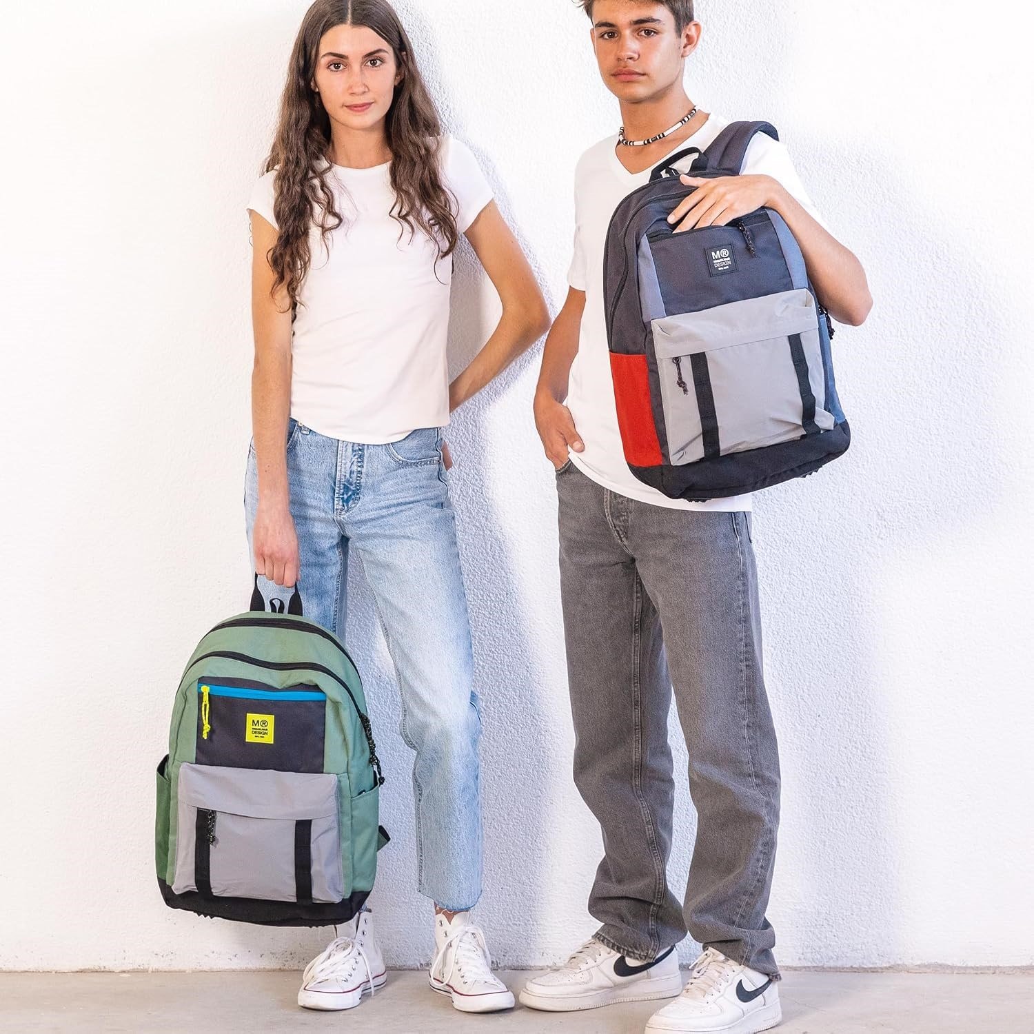 Miquelrius Çanta Amsterdam Rider Yeşil Siyah Recycled