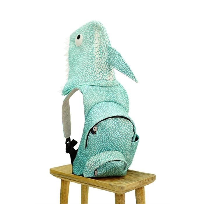 Morikukko Kids Shark Çıkabilir Kapüşonlu Çocuk Sırt Çantası